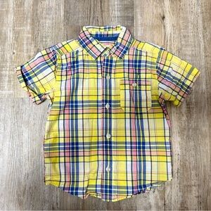 Carter's Vibrant Plaid Button Down Shirt